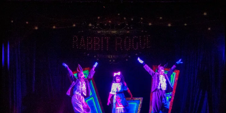 Vstupenka na divadelní představení Alenka v říši divů v černém divadle