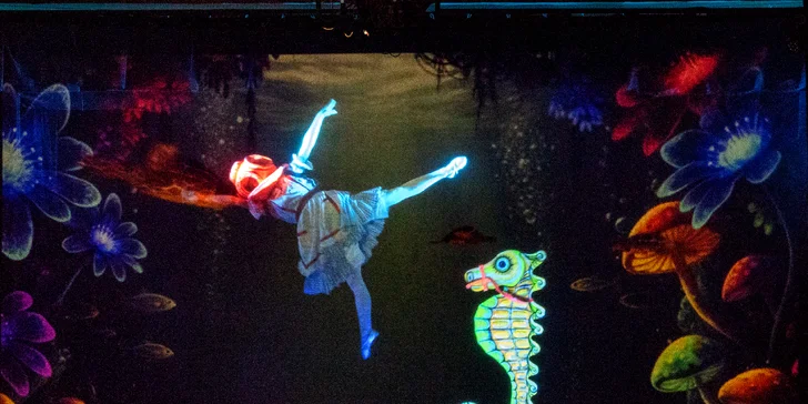 Vstupenka na divadelní představení Alenka v říši divů v černém divadle