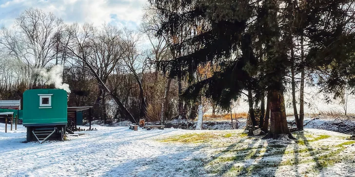 Romantika i dobrodružství: ubytování v krásné maringotce v jižních Čechách až pro 4 osoby