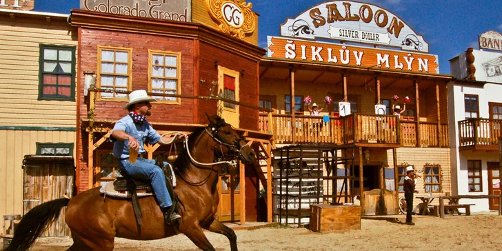 Léto v Šiklandu: pobyt ve westernovém městečku s programem až pro 4 osoby, všední dny