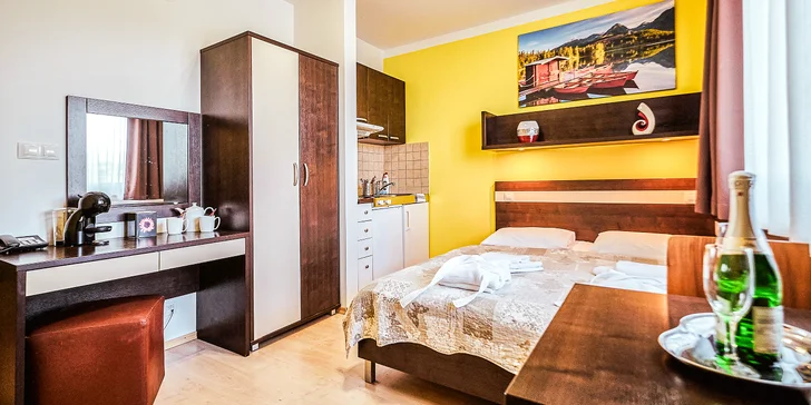 Pobyt v apartmánovém studiu v areálu Vodního parku Bešeňová se slevou na vstupy