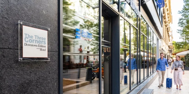 Pobyt v moderním hotelu v centru Budapešti se snídaní a neomezeným využíváním saun