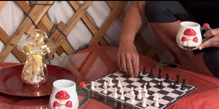 Stylová jurta nedaleko Blaníku s možností snídaně pro dva i rodinu