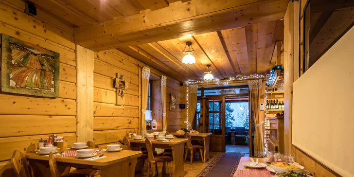 Ubytování v kouzelné chaloupce ve Ždiaru se snídaní a možností wellness