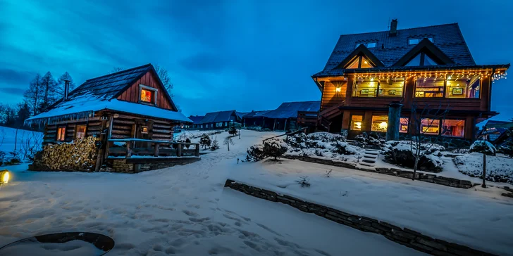 Ubytování v kouzelné chaloupce ve Ždiaru se snídaní a možností wellness