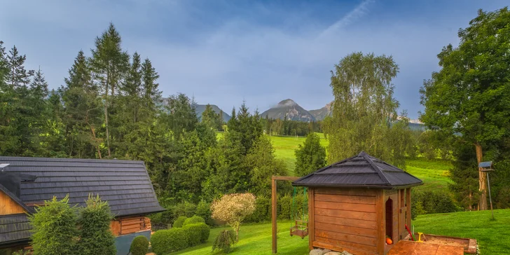 Ubytování v kouzelné chaloupce ve Ždiaru se snídaní a možností wellness