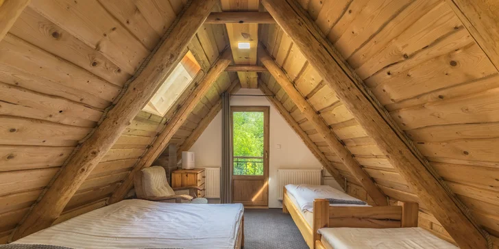 Ubytování v kouzelné chaloupce ve Ždiaru se snídaní a možností wellness