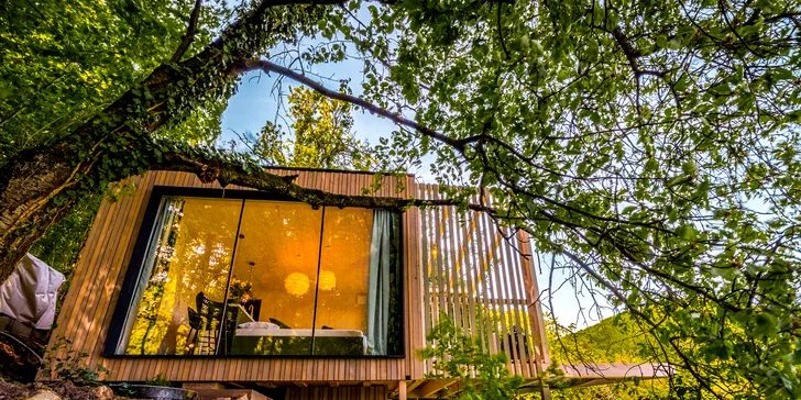 Luxusní designový domek spjatý s přírodou, varianta s boxem plným dobrot