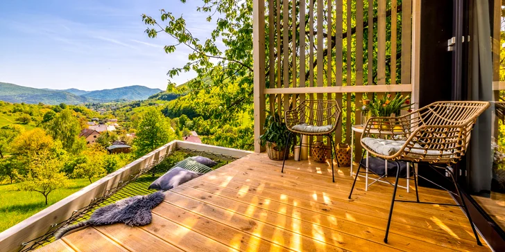 Luxusní designový domek spjatý s přírodou, varianta s boxem plným dobrot