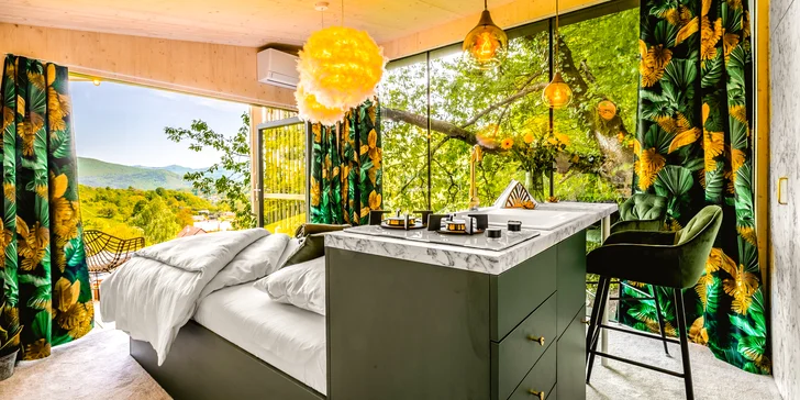 Luxusní designový domek spjatý s přírodou, varianta s boxem plným dobrot