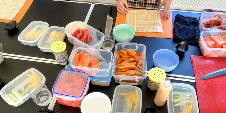 Speciální kurz přípravy sushi a poke bowls pro 1 nebo 2 osoby