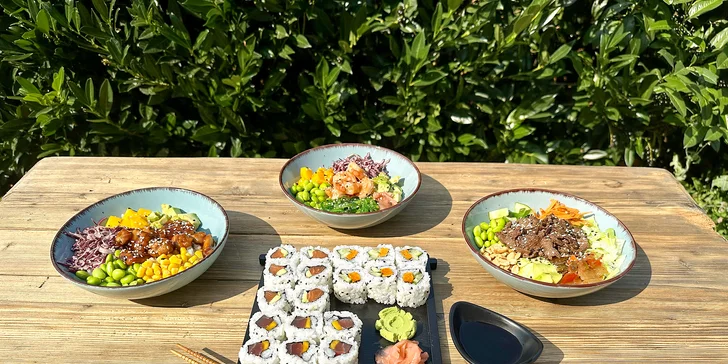 Speciální kurz přípravy sushi a poke bowls pro 1 nebo 2 osoby