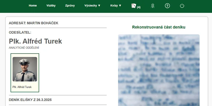 Online detektivní hra: Vražda talentované běžkyně, vč. výslechů a analýzy stop