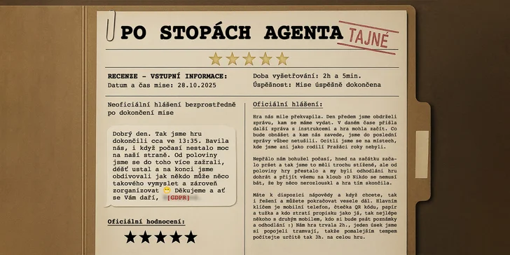 Po stopách agenta: Detektivní hra v ulicích Prahy