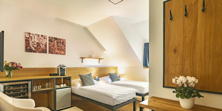 Moravský kras: nádherné ubytování v přírodě s polopenzí i vínem a privátním wellness