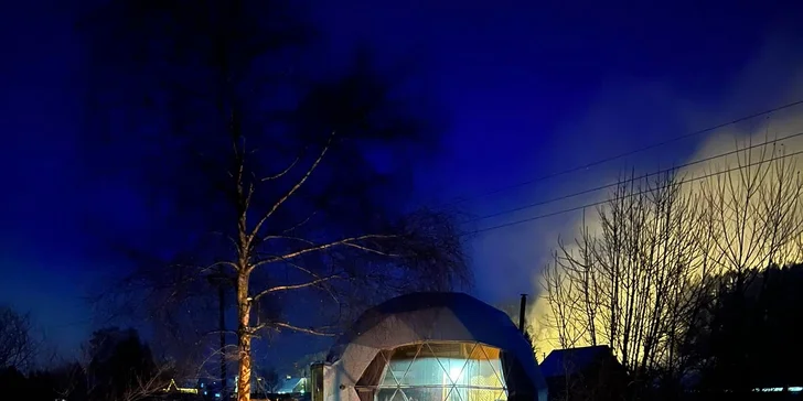 Glamping na severu Čech s rybníkem a horkou lázní: ubytování až pro 6 osob