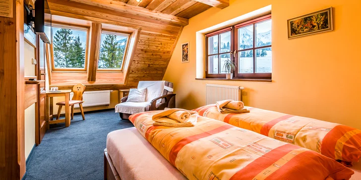 Pobyt v malebném penzionu ve Ždiaru se snídaní a možností privátního wellness