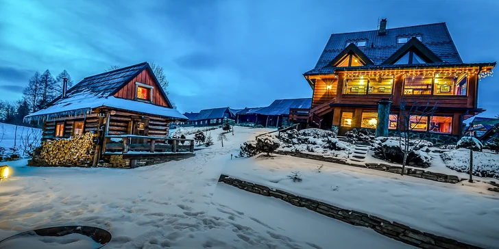 Ubytování v kouzelné chaloupce ve Ždiaru se snídaní a možností wellness