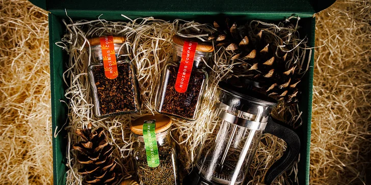 Voucher na 300–1 500 Kč do obchodu Rooibos Company: exotické čaje, káva a přírodní kosmetika