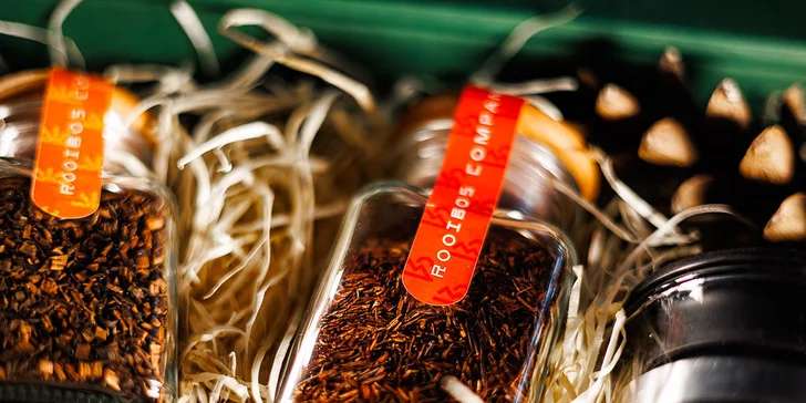 Voucher na 300–1 500 Kč do obchodu Rooibos Company: exotické čaje, káva a přírodní kosmetika