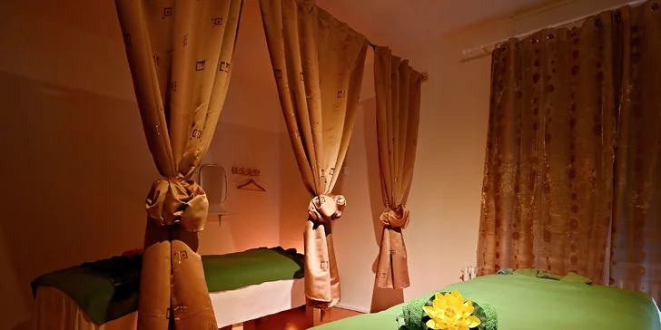 Párová thajská masáž dle výběru: tradiční, olejová nebo hloubková, 60 i 90 minut