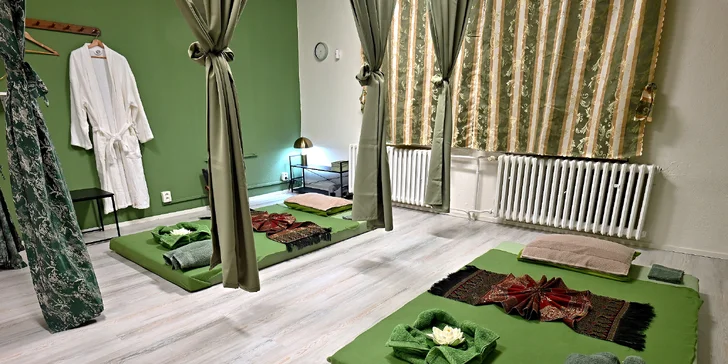 Párová thajská masáž dle výběru: tradiční, olejová nebo hloubková, 60 i 90 minut