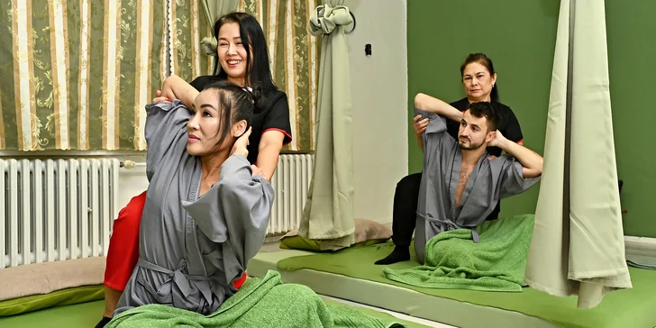 Párová thajská masáž dle výběru: tradiční, olejová nebo hloubková, 60 i 90 minut