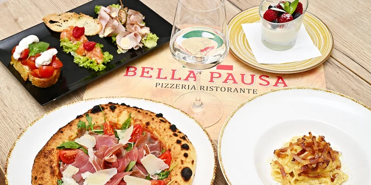 Italské degustační menu u Staroměstského náměstí pro 1 nebo 2 osoby