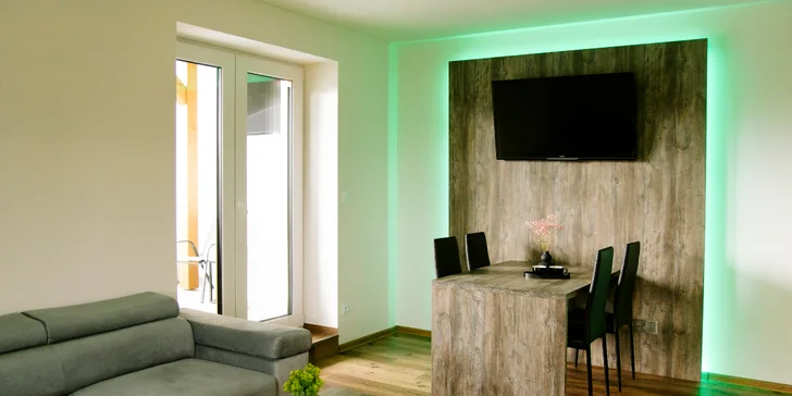 Apartmán v Jeseníkách: vlastní vířivka, masážní křeslo i možnost luxusní snídaně