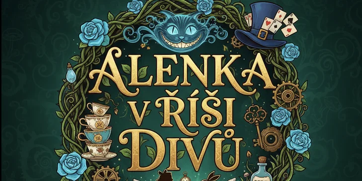 Vstupenka na divadelní představení Alenka v říši divů v černém divadle