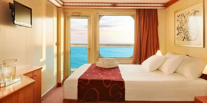 Plavba po Středomoří s českým delegátem: 4 noci na lodi, strava, přímý let