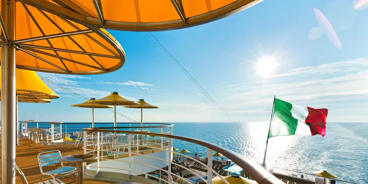 Plavba po Středomoří s českým delegátem: 4 noci na lodi, strava, přímý let