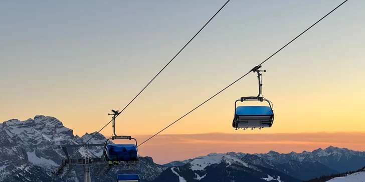 Lyžování v Dolomitech: 3* hotel s polopenzí, krytý bazén, 100 metrů od skiareálu, 6denní skipas