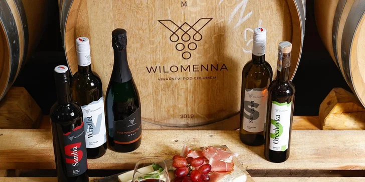 Degustace vulkanických vín pro dva v srdci Českého středohoří ve vinařství WILOMENNA