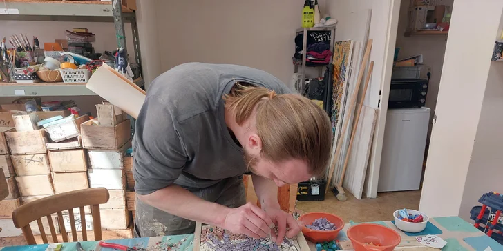 Jednodenní či dvoudenní kurz mozaiky ze skla i kamene pro 1 osobu