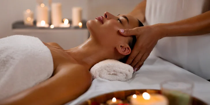 Rozjasnění a omlazení pleti: lymfatická masáž dekoltu, krku a obličeje na 50 minut