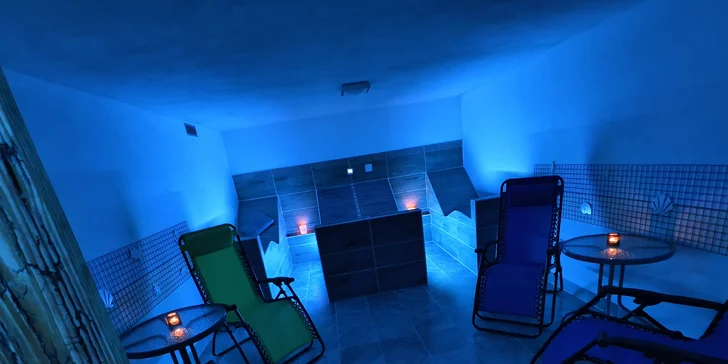 120 minut privátního wellness pro 2 osoby: sauny, vyhřívaná lehátka i lahev sektu