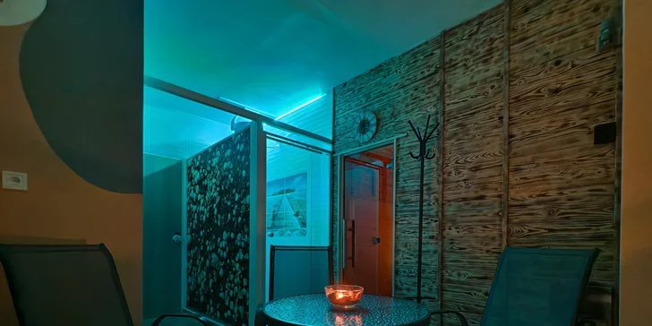 120 minut privátního wellness pro 2 osoby: sauny, vyhřívaná lehátka i lahev sektu