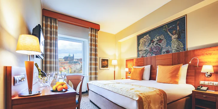 Legendární Grand Hotel International v Praze: pobyt se snídaní i michelinskou večeří, skvělá dostupnost do centra