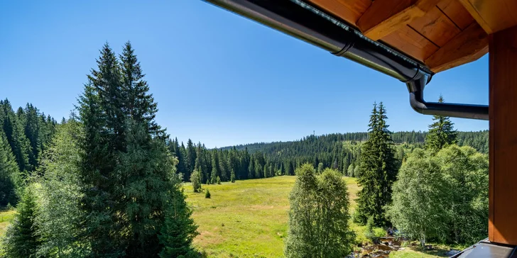 Šumavská Modrava: vybavené apartmány pro dva či rodinu, vč. polopenze i privátního wellness