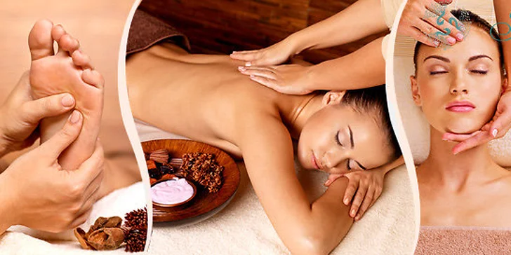 Luxusní relaxační balíček – císařská masáž, šampaňské a aroma lázeň