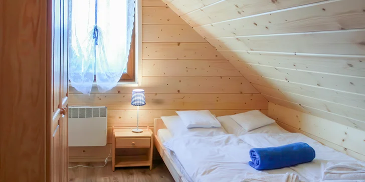 Dovolená v polských Beskydech: srubové chatky s kuchyňkou až pro 8 osob