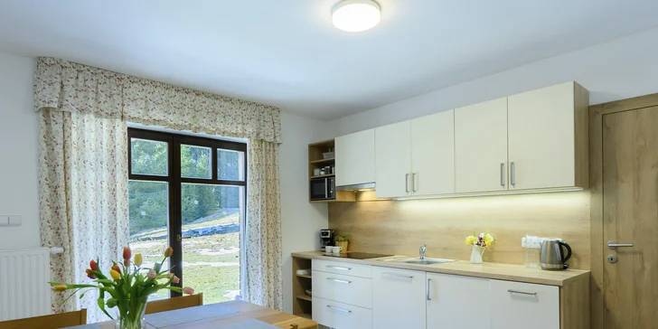 Luxusní apartmán v Beskydech na Bílé: až pro 4 osoby, vč. finské sauny