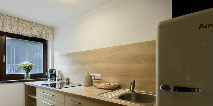 Luxusní apartmán v Beskydech na Bílé: až pro 4 osoby, vč. finské sauny