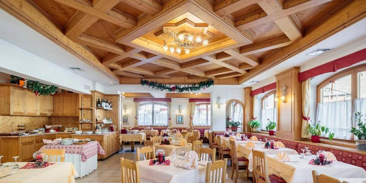 Monte Civetta: hotel La Montanina*** s wellness a polopenzí, skipas i garance sněhu