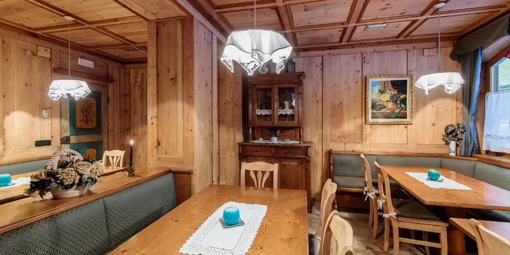 Monte Civetta: hotel La Montanina*** s wellness a polopenzí, skipas i garance sněhu