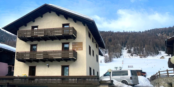 Italské lyžování v Livignu: Apt. dům Francesca, 50 metrů od sjezdovek, skipas na 6 dní