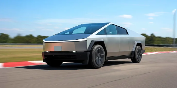 Řidičem či spolujezdcem ve voze Tesla Cybertruck: 1 až 3 kola s instruktorem