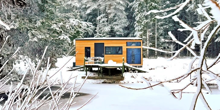 Tiny House Česílko: skvělá poloha blízko Lipna, vlastní sauna i terasa s výhledem