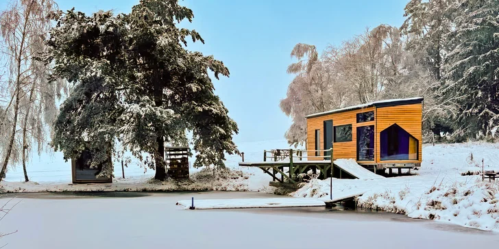 Tiny House Česílko: skvělá poloha blízko Lipna, vlastní sauna i terasa s výhledem